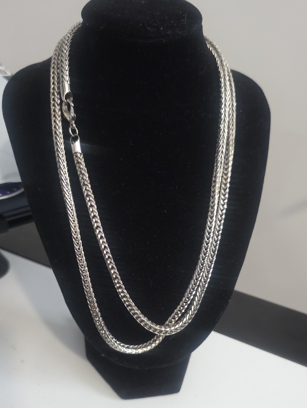 New 36inch White Gold Filled Franco Chain Necklace 4.0mm